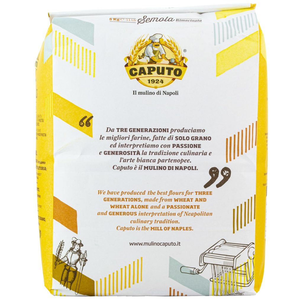 Caputo Durum Wheat Semolina Flour 5 Kg - Our Flavors